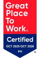 Great Place to Work Certified Oct 2025-Oct 2026 PH