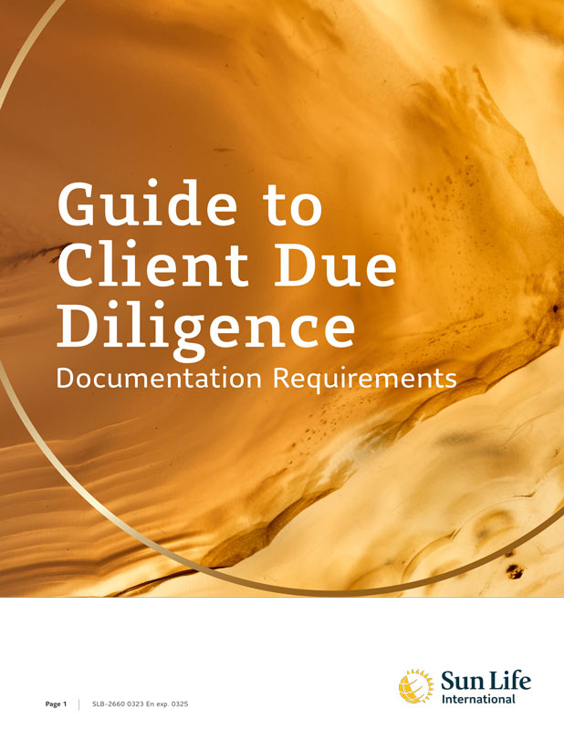 Guide to Client Due Diligence - Documentation Requirements