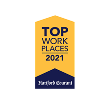 Recognized by The Hartford Courant as a Top Workplaces in Connecticut Employer in 2021.