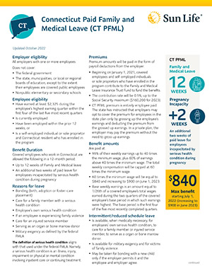 Connecticut Paid Family and Medical Leave | Sun Life U.S.