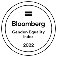 Named to the Bloomberg Gender-Equality Index in 2017, 2018, 2018, 2020, 2021 and 2022.