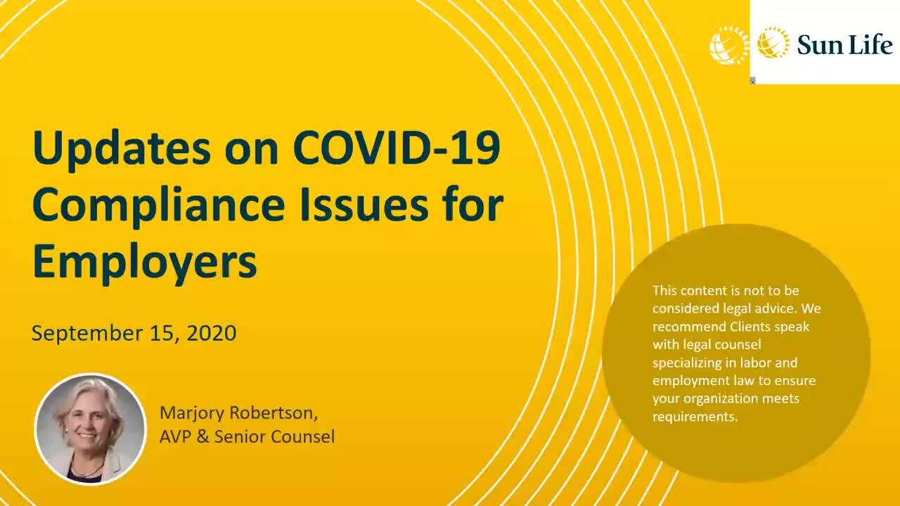 Updates on COVID-19 Legislation, Employer Compliance and Liability Issues