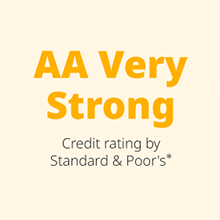 AA Very Strong
Standard & Poor's*